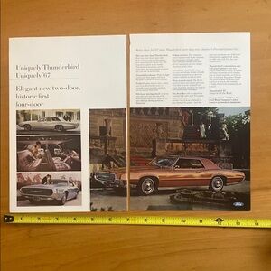Vintage Ford Thunderbird Advertisement